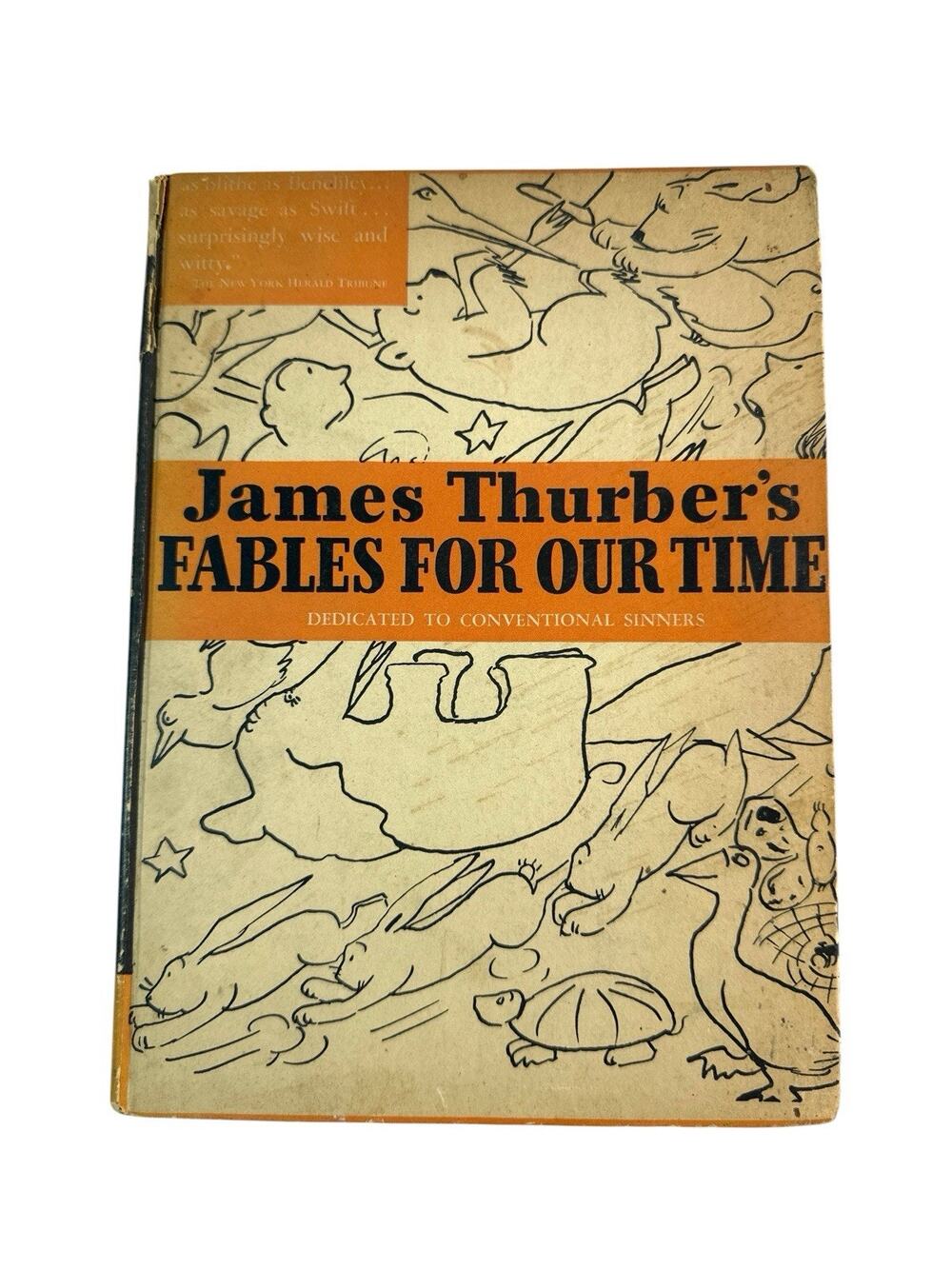 1943 James Thurber Fables for Our Time Famous Poems Illustrated Hardcover